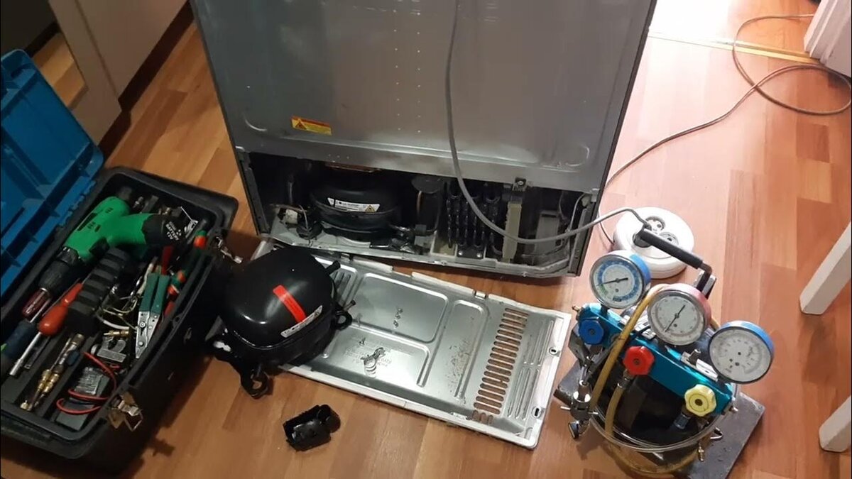 Замена мотор - компрессора на бытовом холодильнике