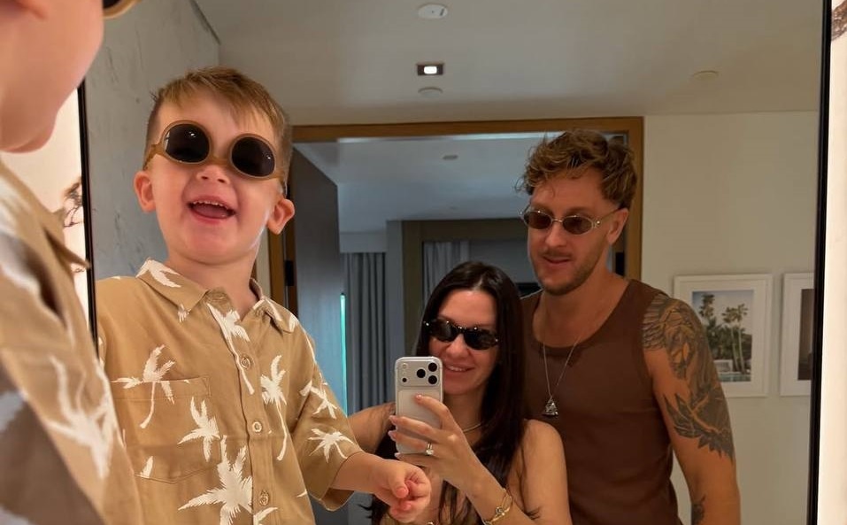 Рэпер T-Killah с женой Марией и сыном Ивано Лионелем