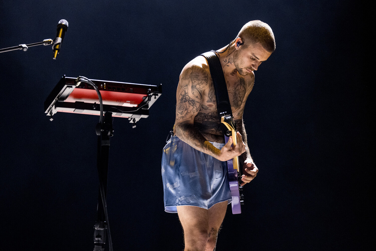 Певец Джастин Бибер во время выступления на 68-й церемонии вручения премии «Грэмми», 1 февраля 2026 года ©John Shearer/Getty Images for The Recording Academy 