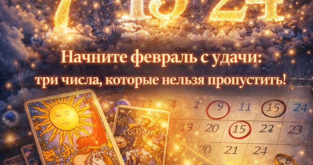 Начните февраль с удачи: три числа, которые нельзя пропустить!