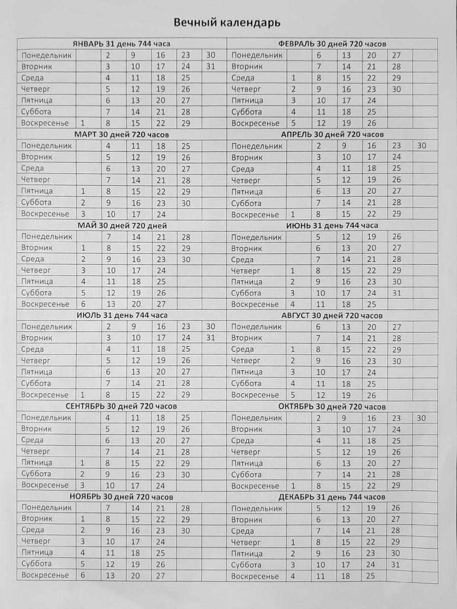 Согласно этого табель - календаря високосные года исключаются.