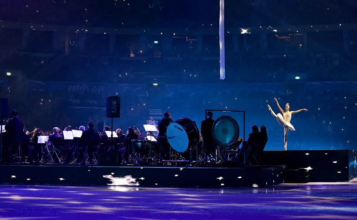    Шоу Щелкунчик на льду с симфоническим оркестром Фото: Софья Сандурская / ТАСС Павел Евсеев