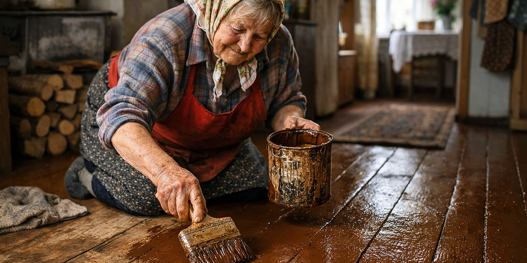 Зачем бабушка красила полы в коричневый цвет каждую весну?