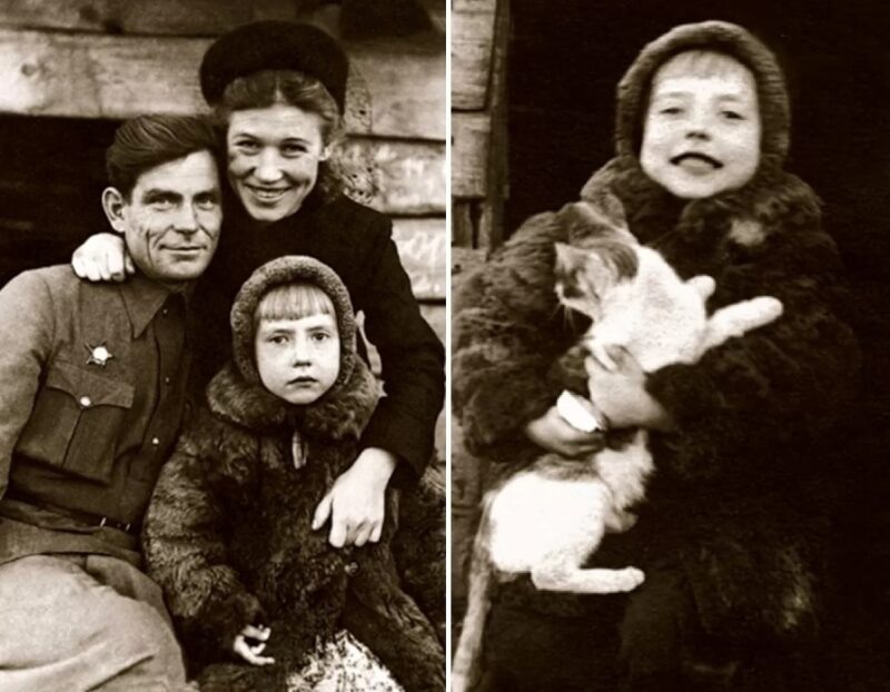    Инна Чурикова в детстве с родителями