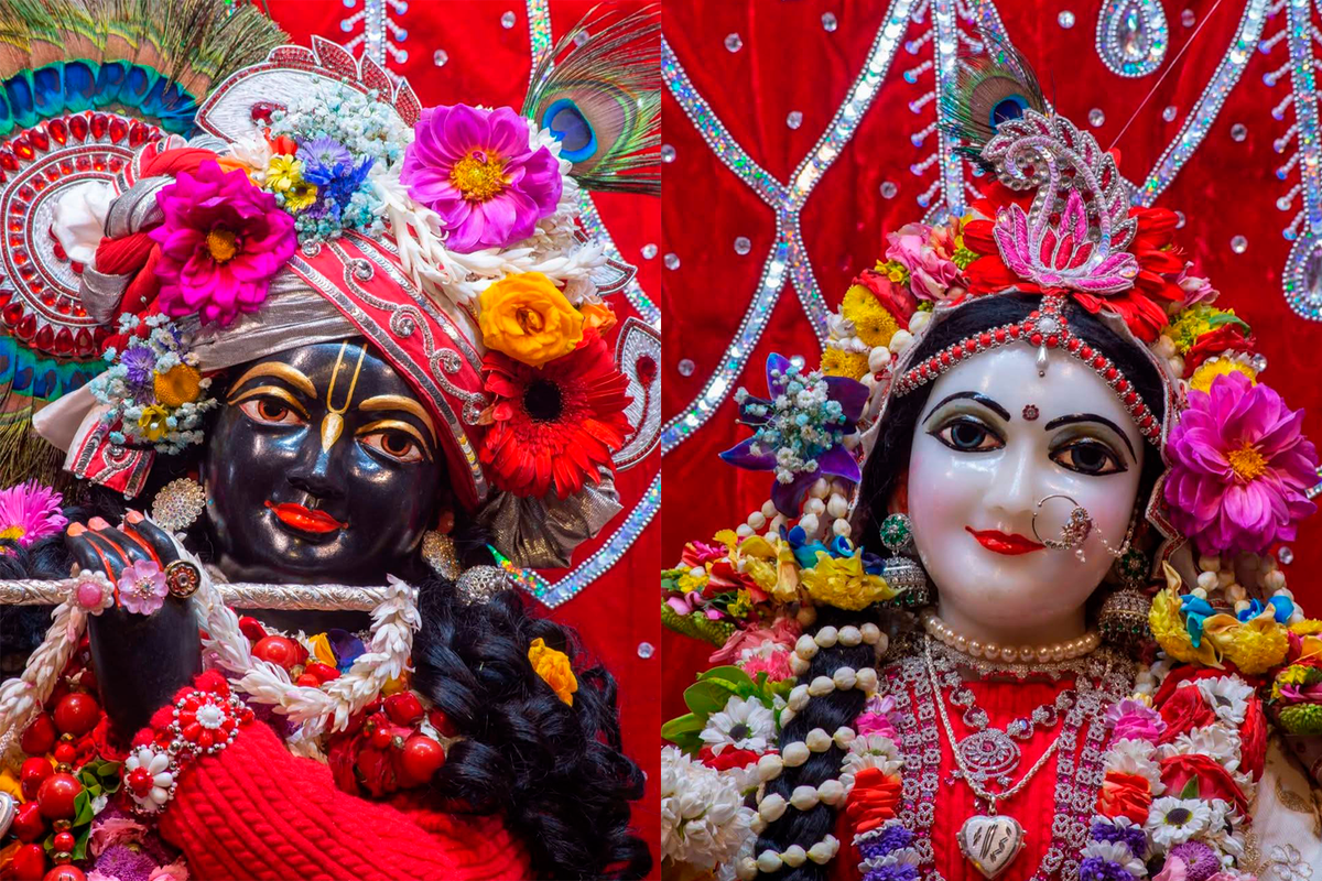 Шри Шри Радха Шьямасундара, Кришна Баларам мандир, Вриндаван, Индия