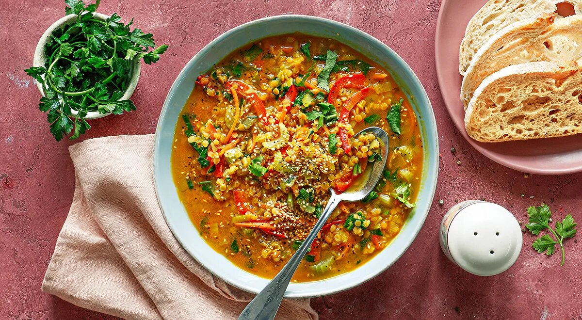Суп из чечевицы с овощами (gastronom.ru)  📷
