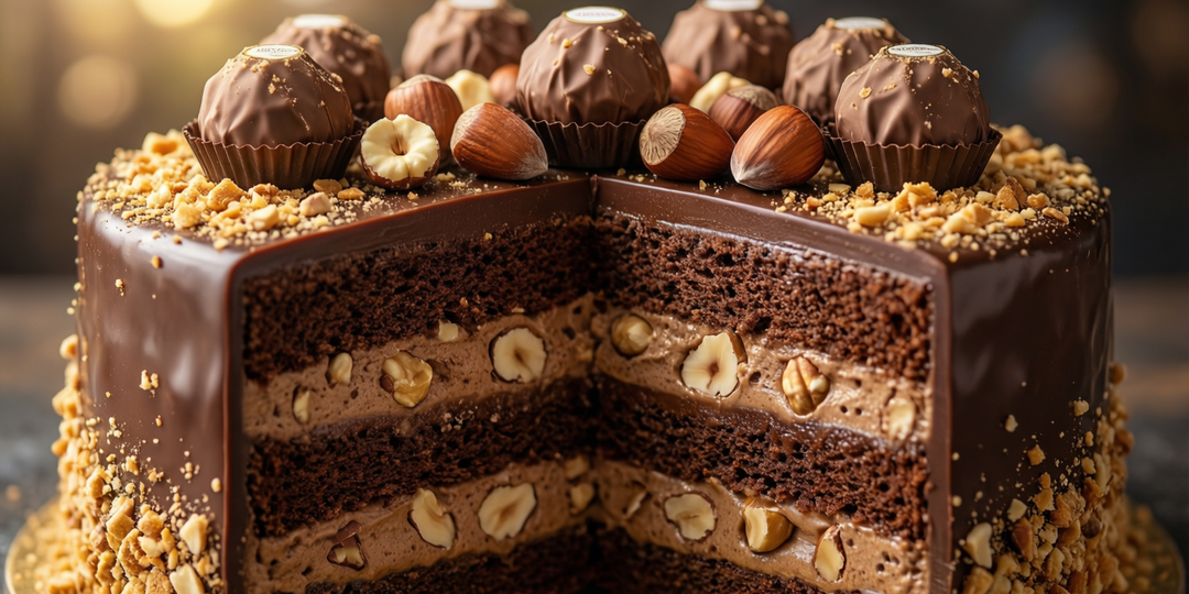 Торт «Ферреро Роше»: домашний шедевр с сердцем из ореха и пралине