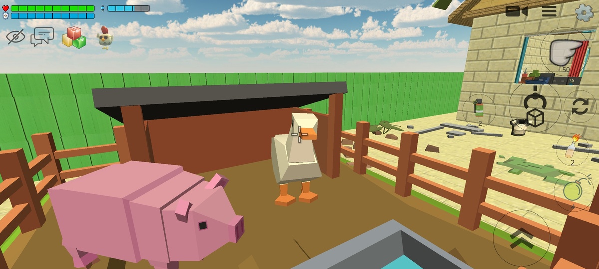 Свинья и утка