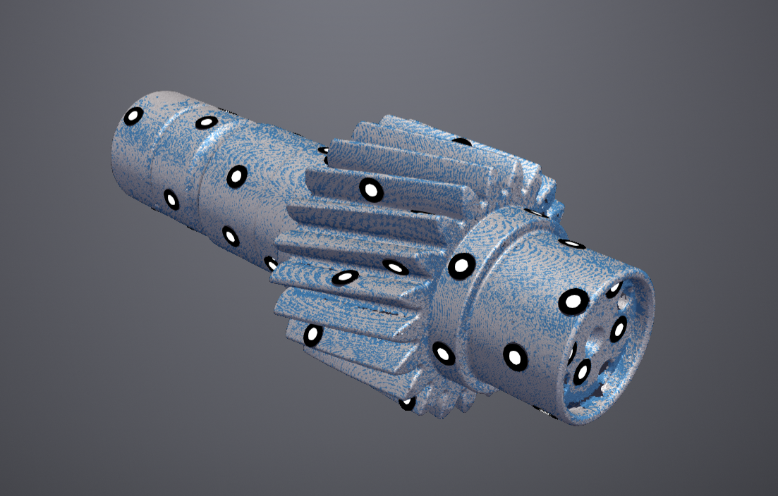 Сетка после 3D-сканирования