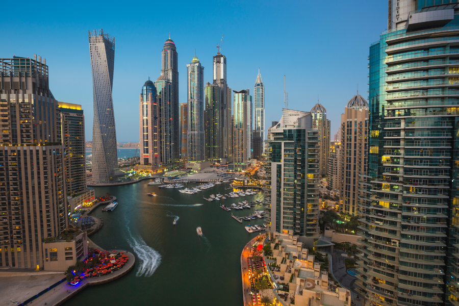 Dubai Marina. UAE