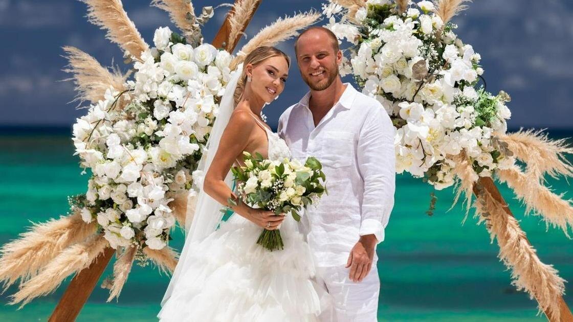 Мария Погребняк со вторым мужем.