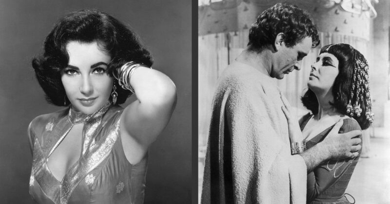    Элизабет Тейлор и Ричард Бертон в легендарной «Клеопатре», где вспыхнула их роковая страсть.