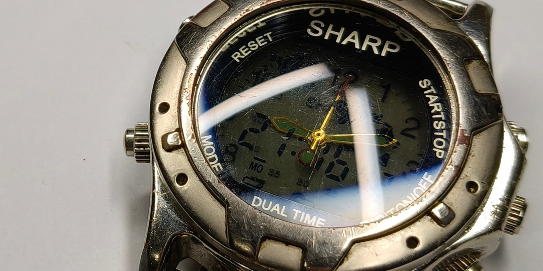 Часы SHARP Dual time - ностальгия из 90-х. Замена механизма.