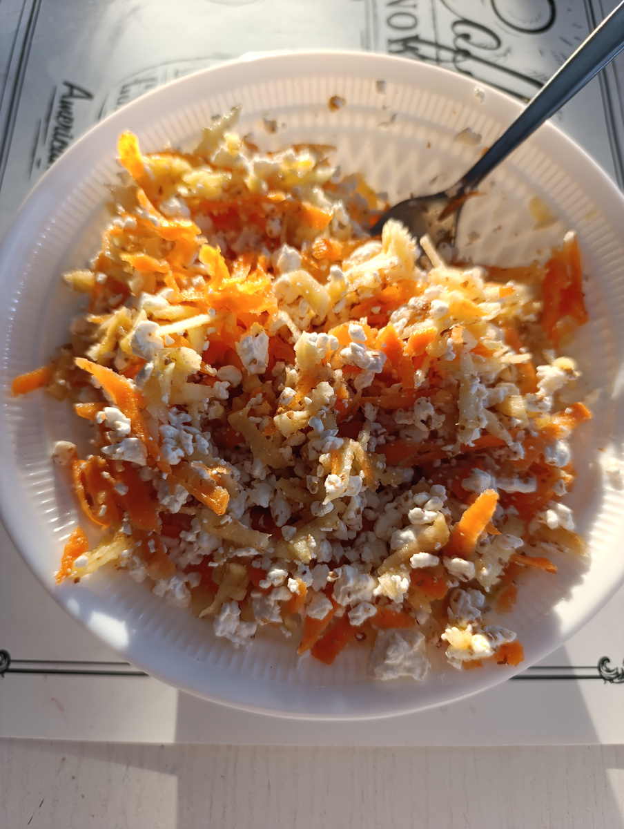 Фото автора. Тарелка с завтраком