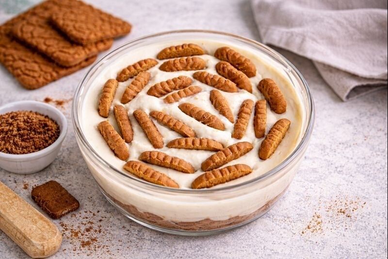 Десерт из греческого йогурта, конечно, отличается от классического чизкейка, но схож с ним по текстуре. Источник: нейросеть📷
