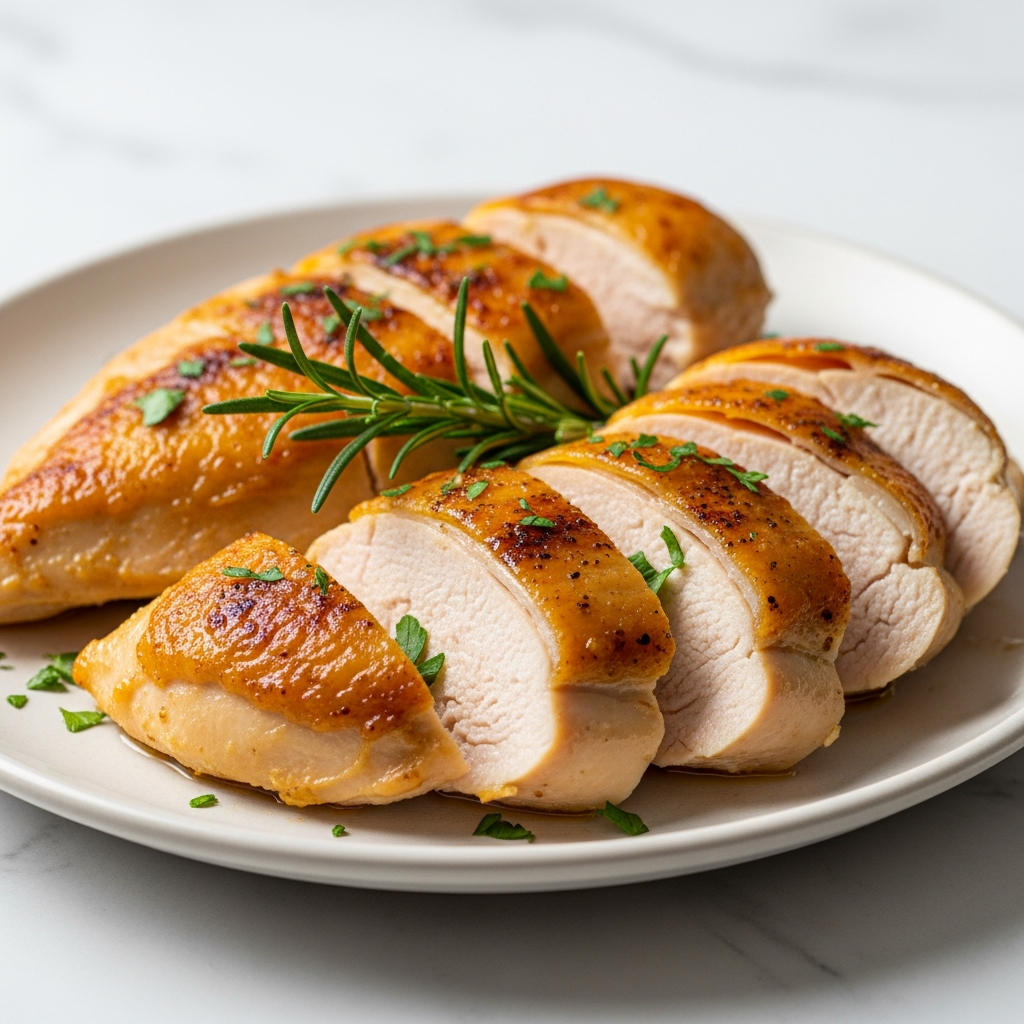 Мясо получается золотистым и очень сочным без капли лишнего жира — фирменный стиль от «Советы от ШефМаг».