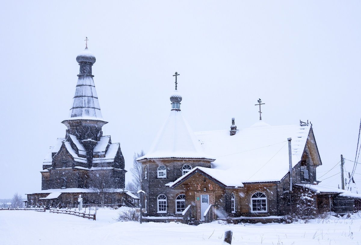 Варзуга зимой - Мурманская область