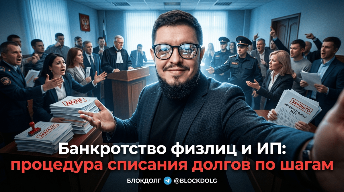    Пошаговый алгоритм списания долгов через банкротство Максим