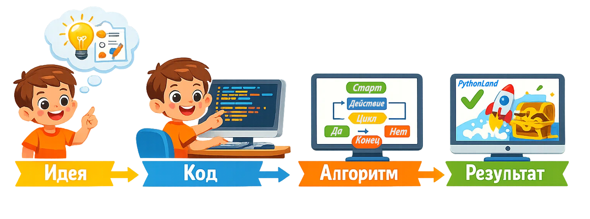 Эта иллюстрация создана специально для нашего канала PythonLand