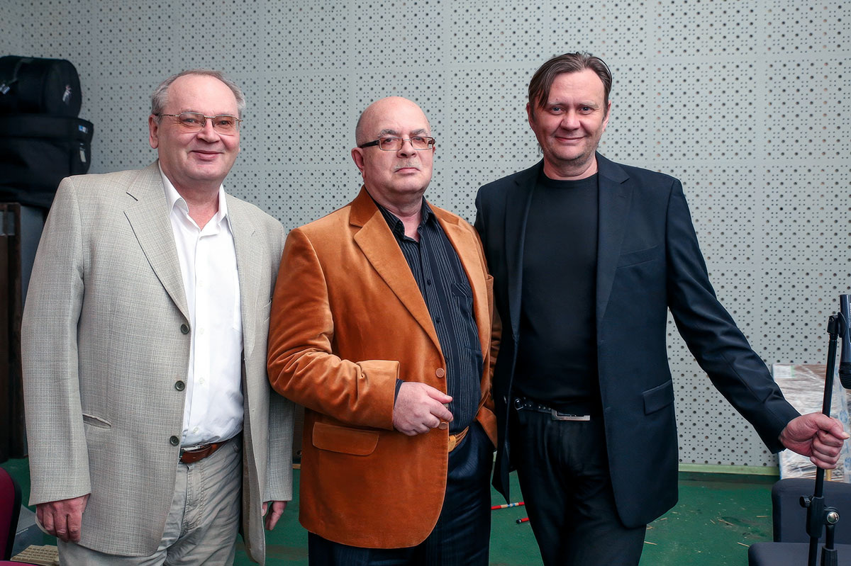 Книгоиздатель А.Ю. Морунов, писатель Н.А. Борисов, композитор А.С. Пономарёв