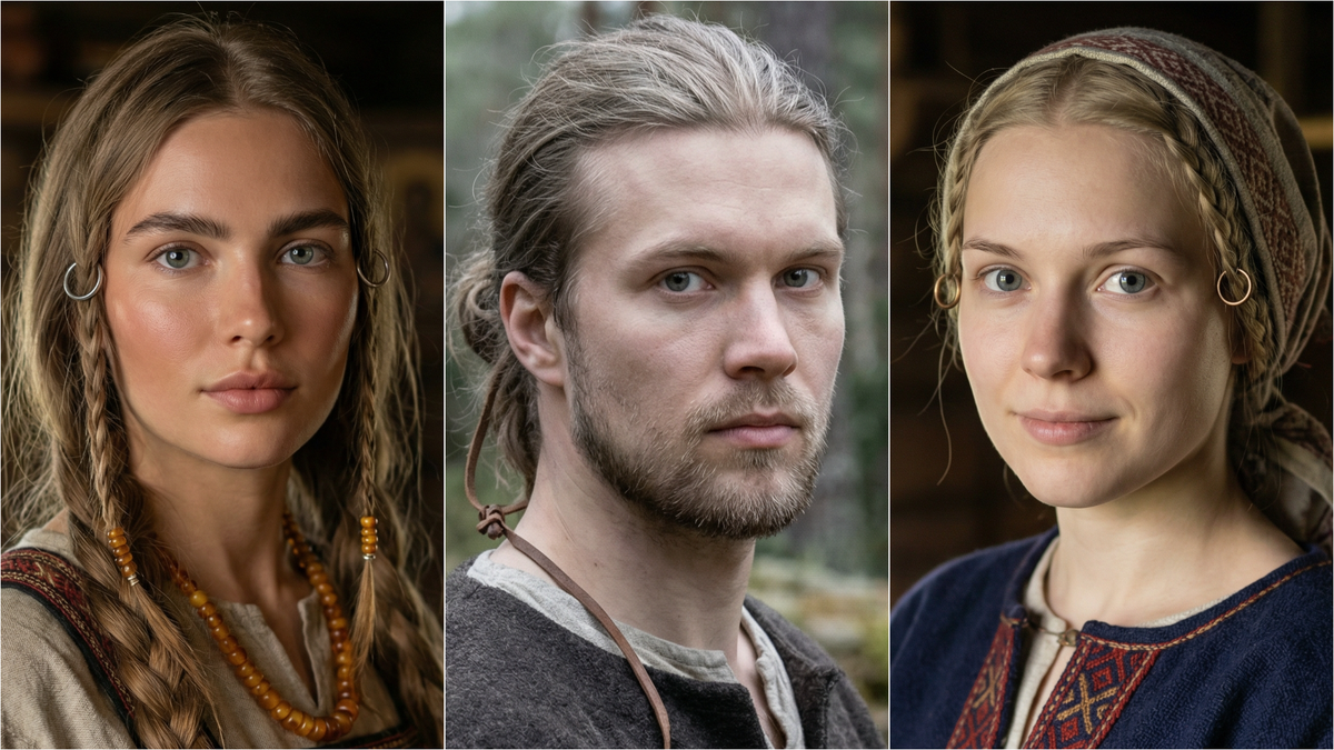 Славянка, финн и эстонка