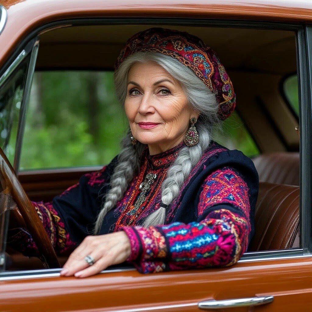 Баба Яга - холерик. Сгенерировано ИИ по запросу автора