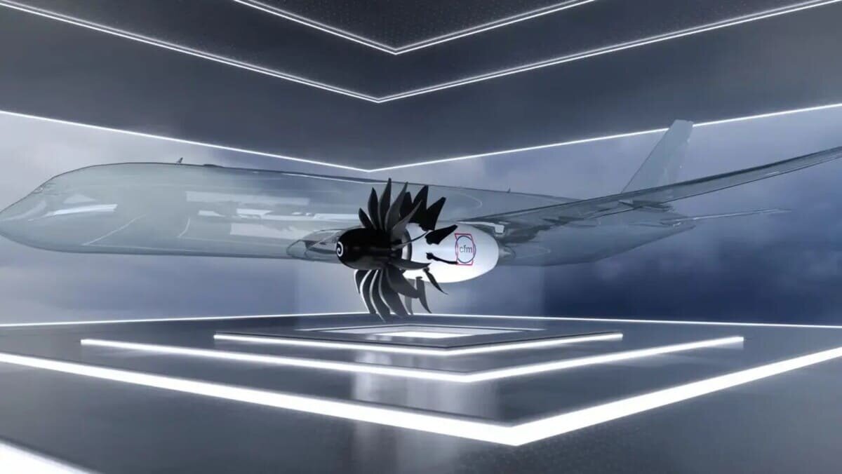    Концепт авиалайнера с двигателями Open Fan / © CFM