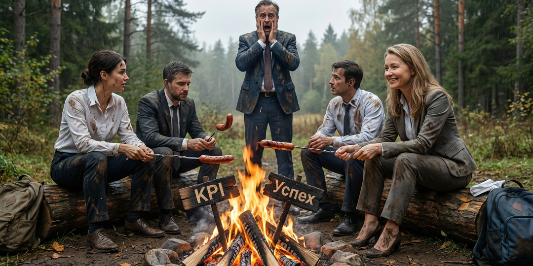Шеф вывез нас в лес «выживать» вместо премии. Я устроила бунт и пожарила шашлык из его «Тотема Успеха»