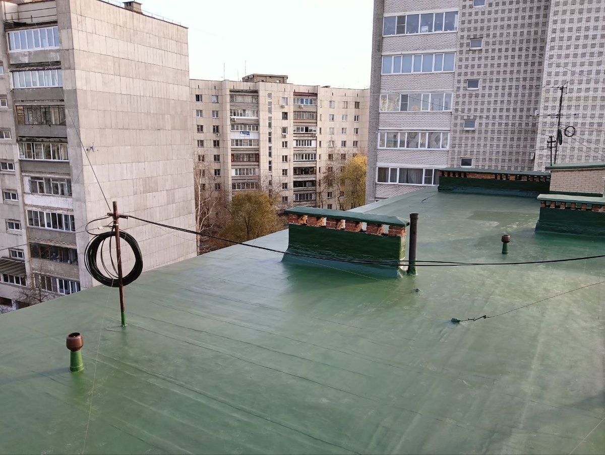 фотография кровли после ремонта