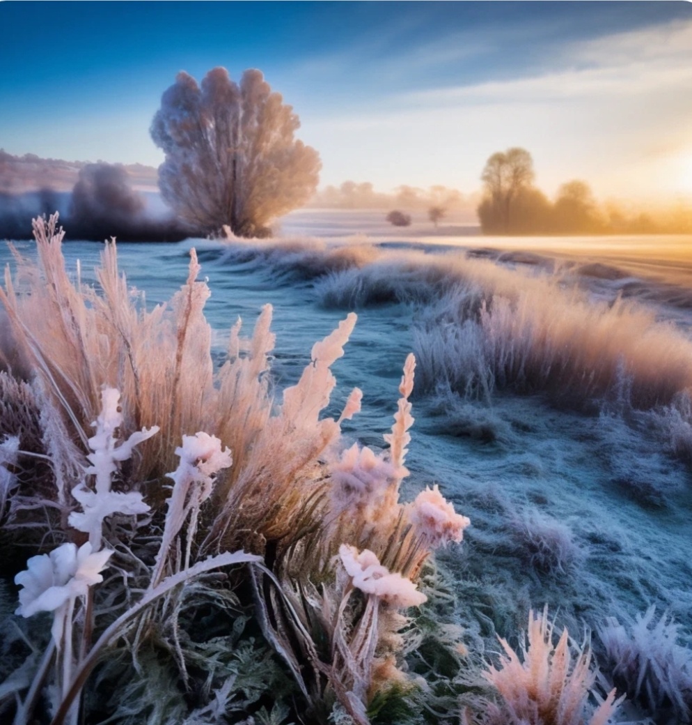 Зимняя красота (иллюстрация автора)