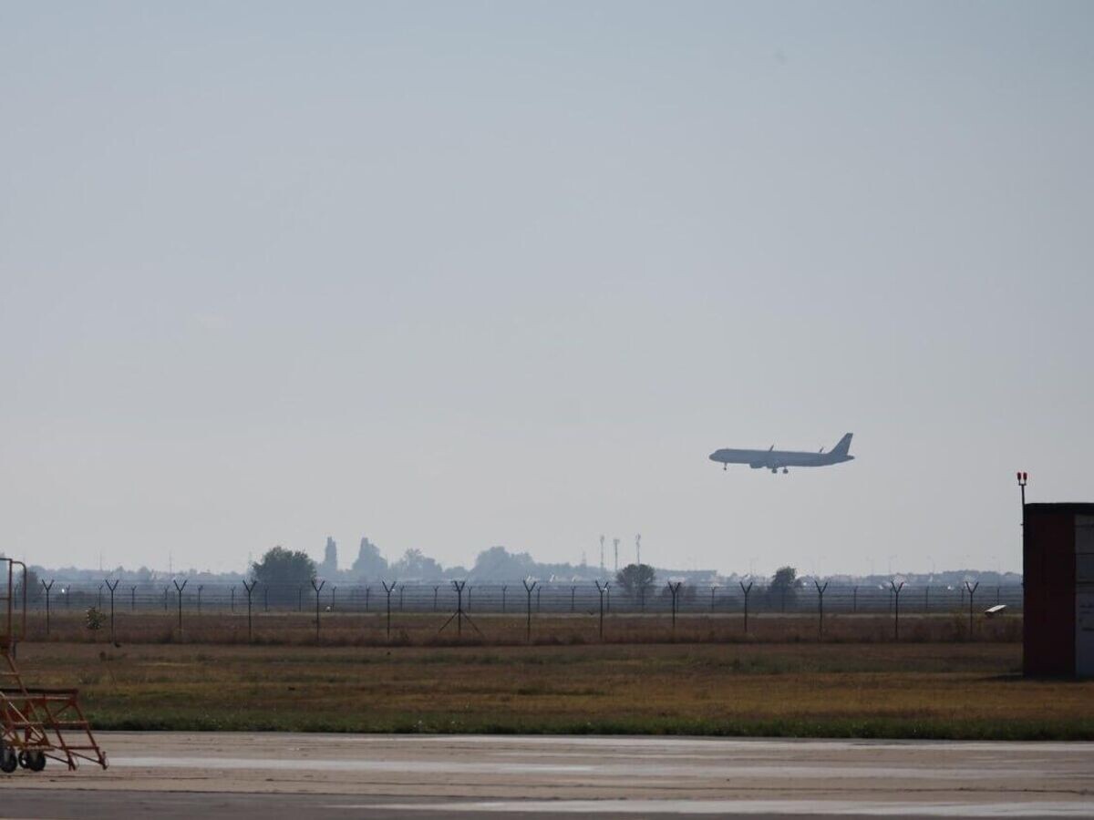    Прибытие первого после перерыва рейса в аэропорт Краснодар | © Фото : Администрация Краснодарского края