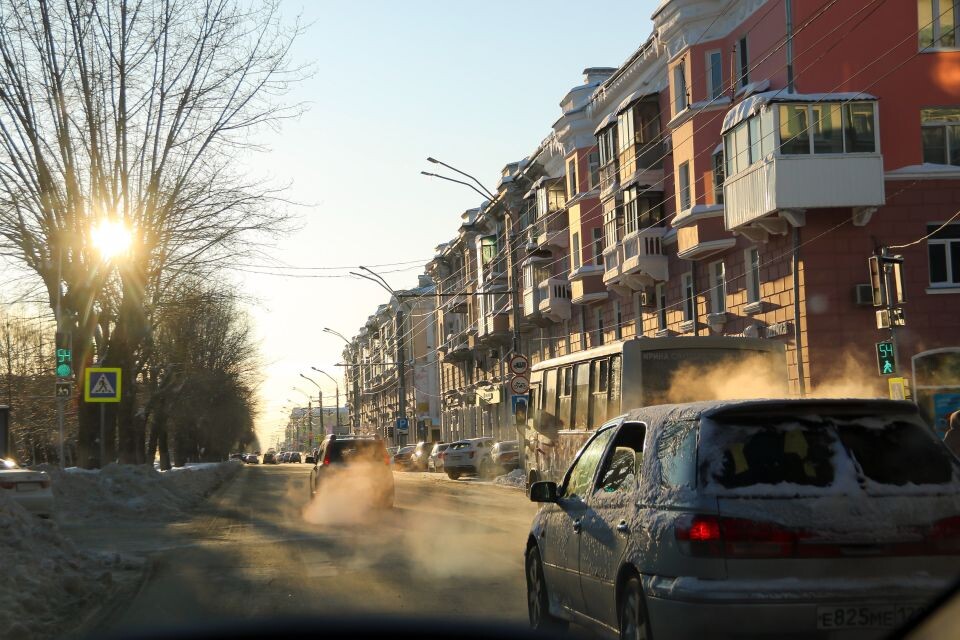    Мороз. Погода. Зима. Барнаул.. Источник: Виталий Барабаш