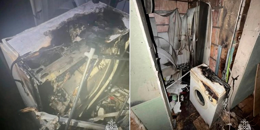 Из-за загоревшейся стиральной машины эвакуировали жителей подъезда в Иркутске