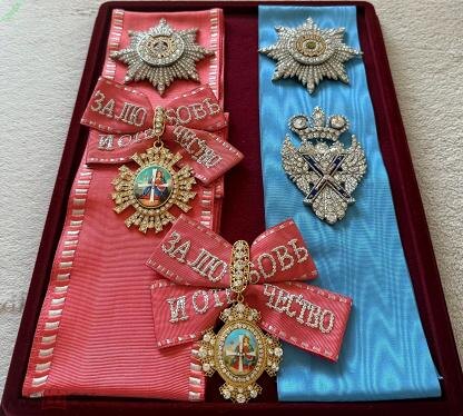 ордена Андрея Первозванного и святой Екатерины на ленитах