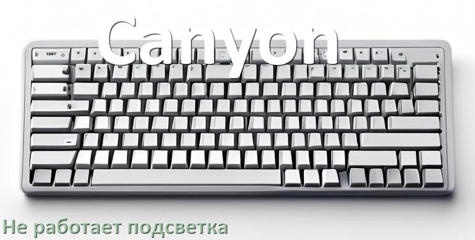 
Почему не работает подсветка клавиатуры Canyon и не включается