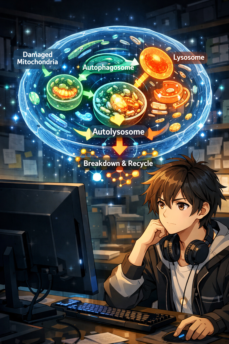 Со стороны кажется, будто я ничего не делаю. Но...  на клеточном уровне я очень занят.