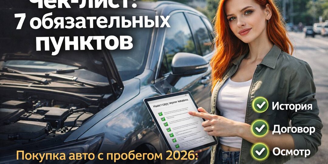 Чек-лист: 7 обязательных пунктов при покупке автомобиля с пробегом в 2026 году