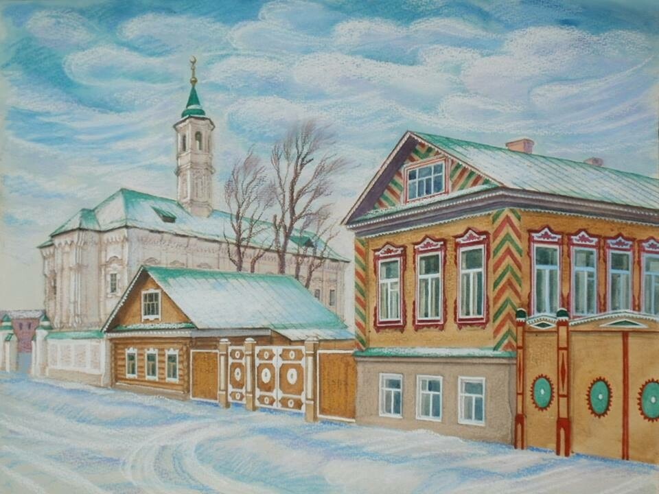 
Художник Рушан Шамсутдинов, «Старо-Татарская слобода Казани»
Из открытых источников: vk.com