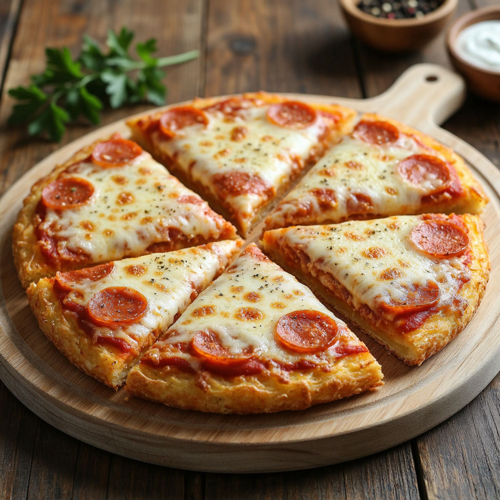 Картофельная пицца: необычная основа и традиционная начинка 🍕