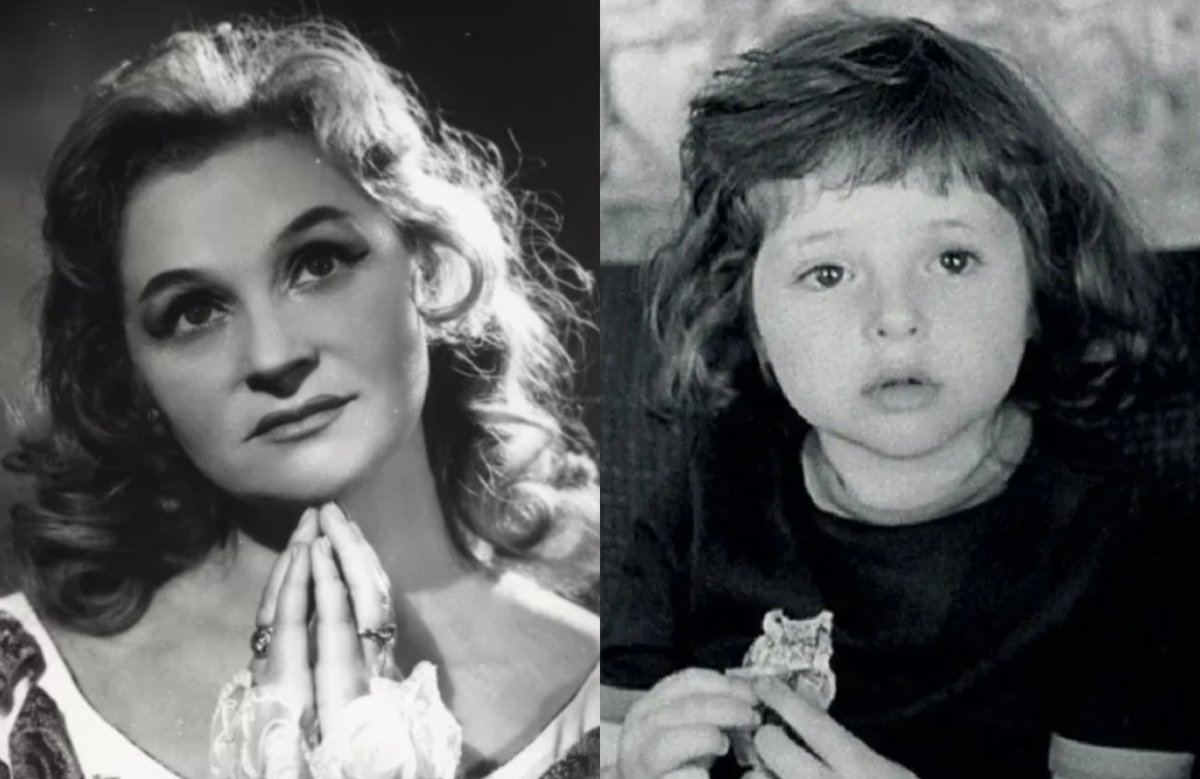 на фото слева Полина Банщикова - бабушка Анны, справа Анна в детстве 