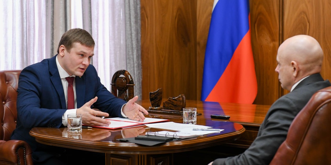 Встретился с председателем Верховного Совета Хакасии Сергеем Соколом