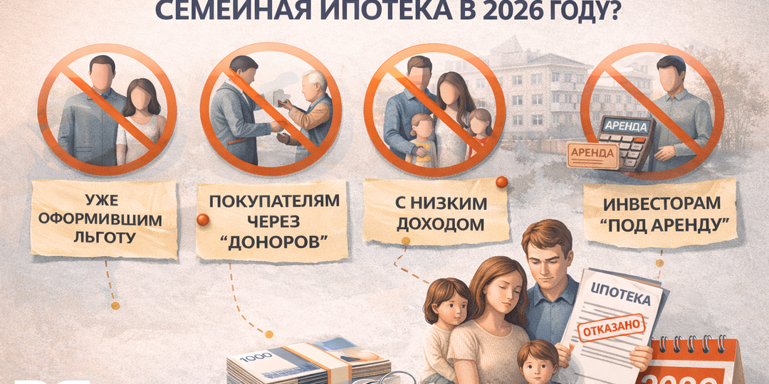 Кому станет недоступна семейная ипотека в 2026 году: новые правила и ограничения