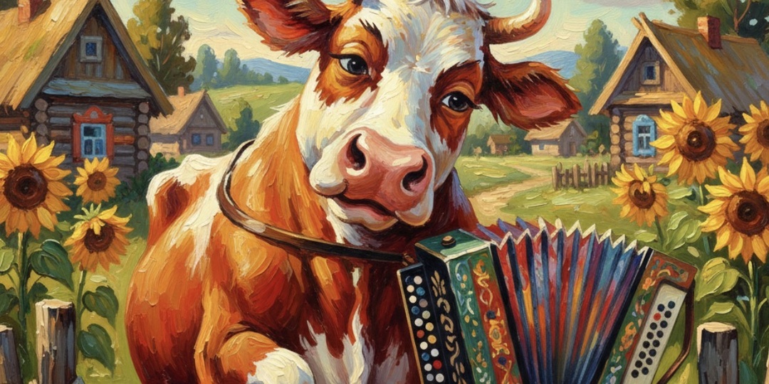 Как корова Марта на гармошке заиграла