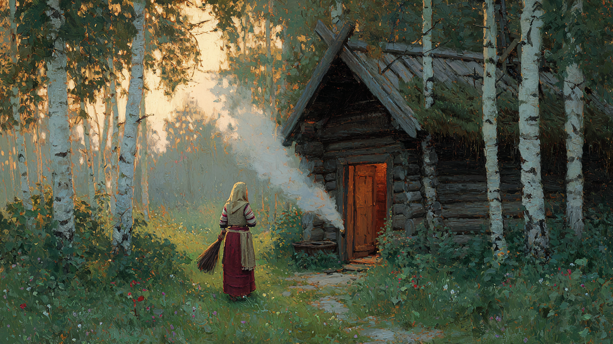 Но, гляди, в клубах пара уже таится тот самый невидимый хозяин — банник. Слышали ли вы, что каждый домовой, а банник в особенности, появляется в бане не просто так?