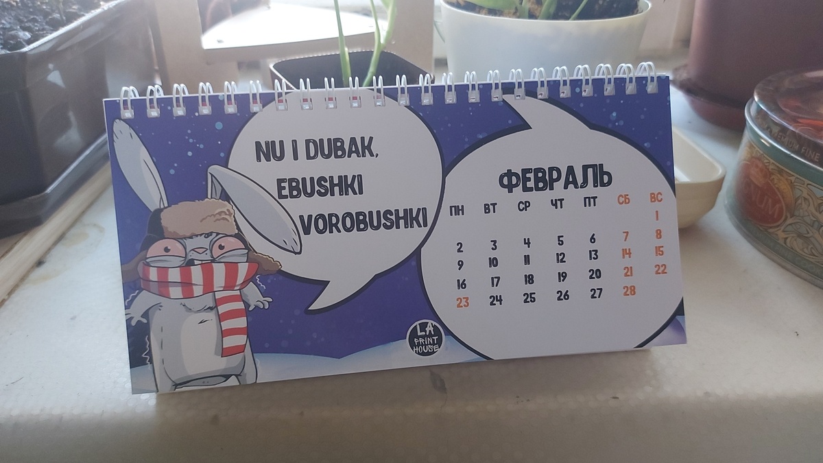 Мой календарь очень правильно отображает то, что происходит на улице 😁