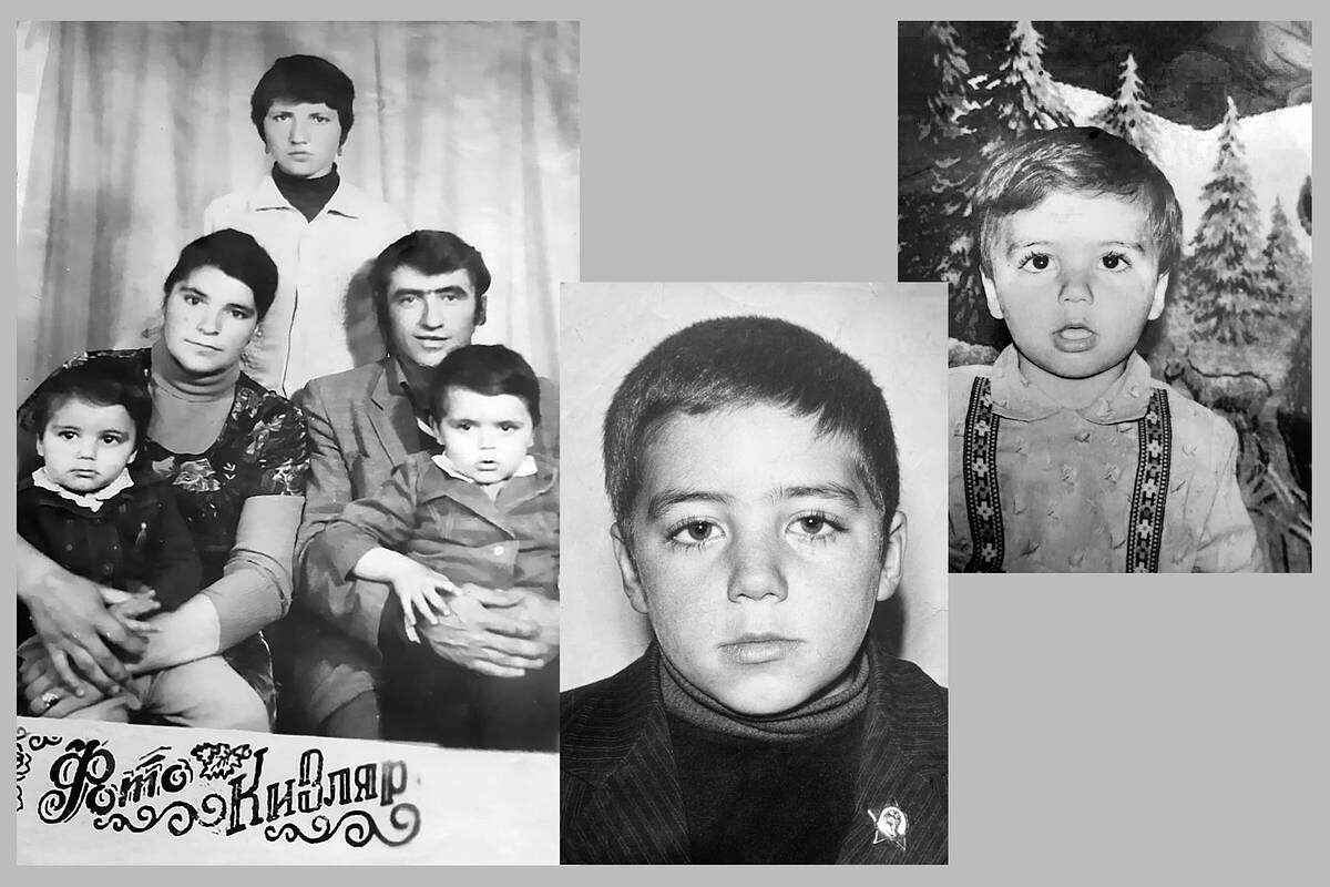 Семья Камиля Мамаева и Камиль в детстве
