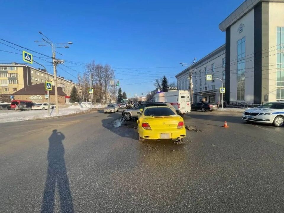    ДТП с Hyundai и Subaru в Горно-Алтайске. Источник: УГИБДД МВД по Республике Алтай