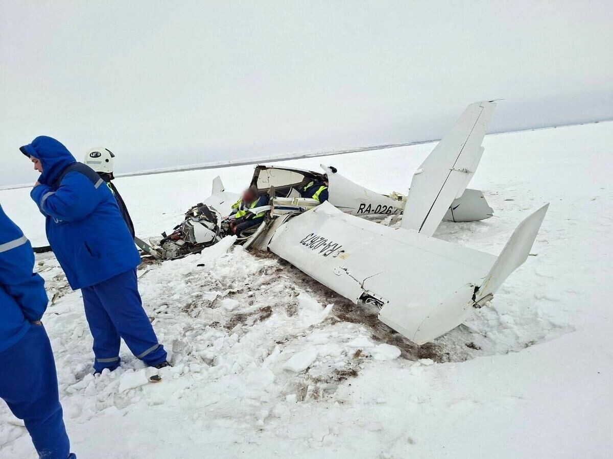    Место крушения учебного самолета в Оренбургской области | © РИА Новости / МЧС РФ