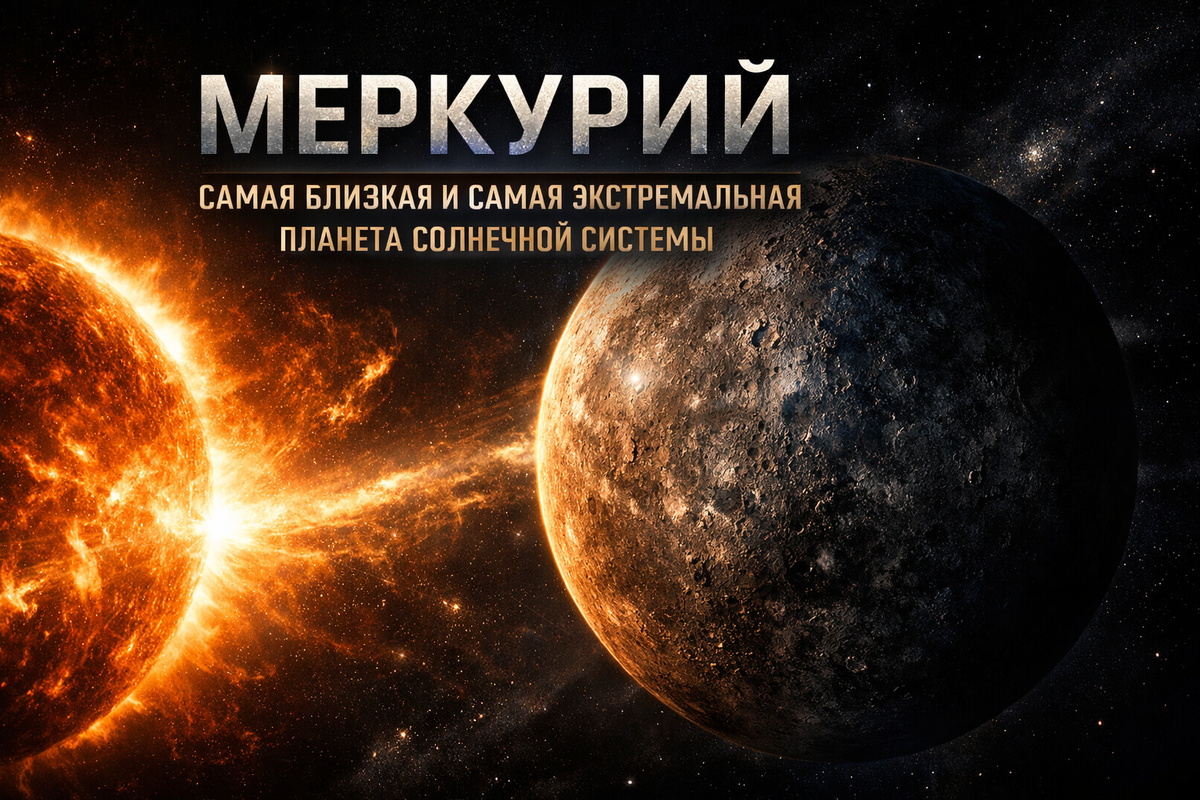 Меркурий - самая близкая и самая экстремальная планета Солнечной системы