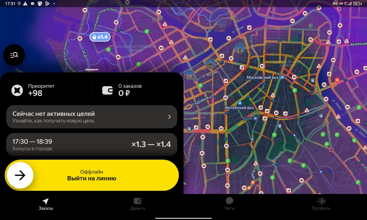 Как всегда - в центре непротолкнуться, а кэфа нет. Чудеса и только...